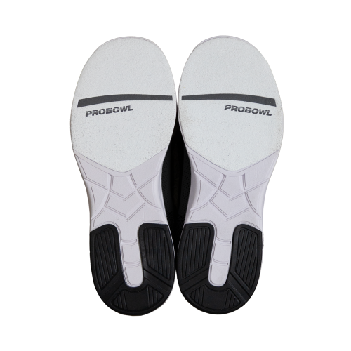 ProBowl Bonega Schwarz/Blau – Sohlenansicht beider Schuhe