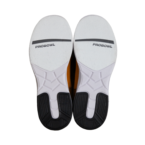 Probowl Taktika Black/Orange – Sohlenansicht beider Schuhe